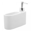 Porta-Detergente-Liquido-de-Ceramica-com-Suporte-para-Esponja-Branco-360ml-Lyor