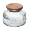 Pote-com-Tampa-de-Bambu-Lumi-330ml-Vidro-Lyor