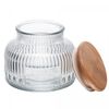 Pote-com-Tampa-de-Bambu-Lumi-330ml-Vidro-Lyor