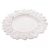 Sousplat-de-Plastico-Patinado-Garden-Leaf-Branco-35cm-Lyor