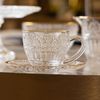 Conjunto-4-Xicaras-de-Cafe-com-Pires-Mauve-com-Fio-de-Ouro-90ml-Cristal-Wolff