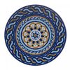 Prato-para-Sobremesa-Andaluz-21cm-Bege-e-Azul-Porcelana-Wolff