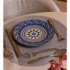 Prato-para-Sobremesa-Andaluz-21cm-Bege-e-Azul-Porcelana-Wolff
