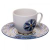 Xicara-de-Cha-com-Pires-Andaluz-190ml-Bege-e-Azul-Porcelana-Wolff