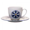 Xicara-de-Cha-com-Pires-Andaluz-190ml-Bege-e-Azul-Porcelana-Wolff