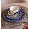 Xicara-de-Cha-com-Pires-Andaluz-190ml-Bege-e-Azul-Porcelana-Wolff