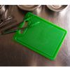 Placa-de-Corte-com-Canaleta-35cm-x-25cm-x-12cm-Verde-Polietileno-Rojemac-Profissional