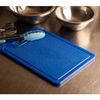 Placa-de-Corte-com-Canaleta-35cm-x-25cm-x-12cm-Azul-Polietileno-Rojemac-Profissional