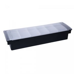 Porta-Condimentos-com-6-Divisorias-Preto-Plastico-Rojemac-Profissional