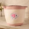 Cesta-Elephant-29cm-x-29cm-x-29cm-Rosa-Branca-Poliester-Lyor
