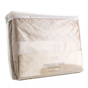 Jogo-de-Cama-Bordado-Casal-Belle-Maison-Bege-Microfibra-Lyor