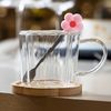Xicara-de-Cha-com-Pires-e-Colher-com-Flor-Rosa-280ml-Vidro-Borossilicato-Wolff