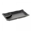 Prato-com-Molheira-19cm-x-12cm-x-25cm-Preto-Melamina-Rojemac-Profissional