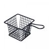 Cesta-Quadrada-Funda-com-Alca-para-Servir-Preta-Metal-Rojemac-Profissional