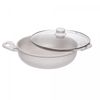 Wok-Inducao-Tampa-Vidro-Granito-Chef-28cm-Off-White-Aluminio-com-Revestimento-Antiaderente-Lyor