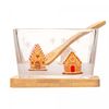 Conjunto-3-Pecas-Petisqueira-Quadrada-Colher-e-Suporte-Encanto-de-Natal-9cm-x-9cm-x-7cm-Bambu-Lyor