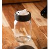 Porta-Tempero-com-Tampa-Rotativa-Siena-190ml-Cinza-Vidro-Lyor