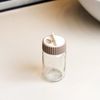 Porta-Tempero-com-Tampa-Rotativa-Siena-190ml-Bege-Vidro-Lyor