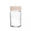 Saleiro-Pimenteiro-com-Tampa-Rotativa-Siena-100ml-Bege-Vidro-Lyor
