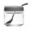 Pote-com-Tampa-e-Colher-Siena-300ml-Cinza-Vidro-Lyor