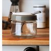 Pote-com-Tampa-e-Colher-Siena-300ml-Cinza-Vidro-Lyor