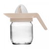Jarra-com-Espremedor-de-Frutas-Citricas-Siena-300ml-Bege-Vidro-Lyor