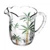 Conjunto-Jarra-com-6-Tacas-Palm-Hand-Painting-13L-240ml-Cristal-Ecologico-Lyor