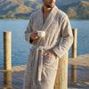 Roupao-Masculino-Shelter-G1-Bege-Microfibra-Wolff