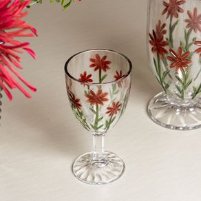 Taca-Red-Flower-320ml-Cristal-Ecologico-Wolff